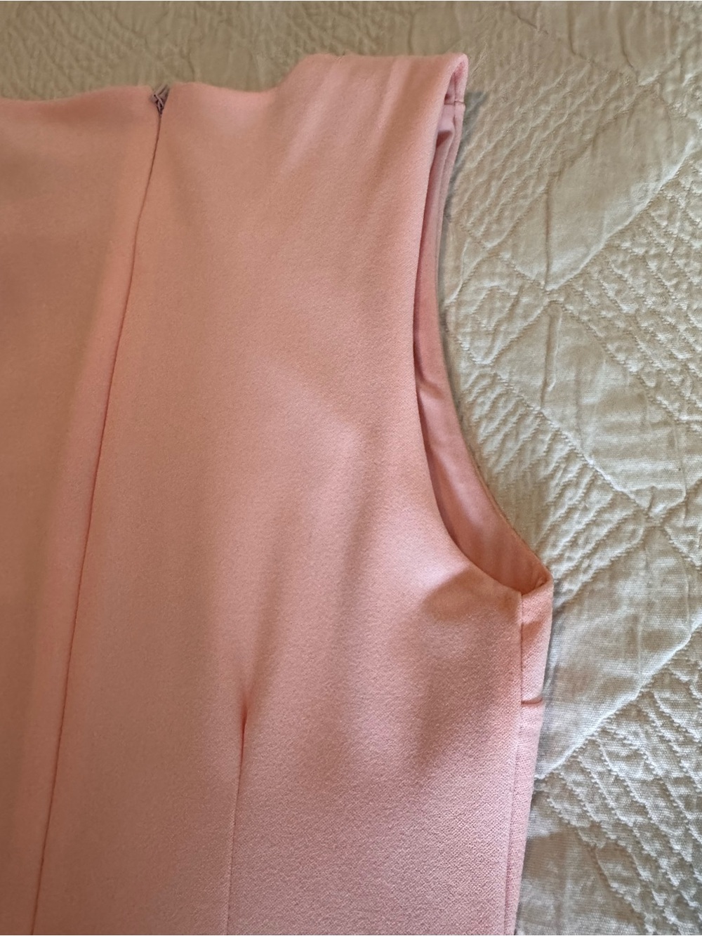 Club L London Pale Pink Sleeveless Midi Dress with Side Bows - Picture 9 of 12